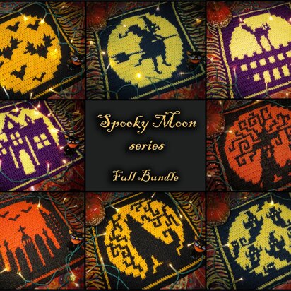Spooky Moon Bundle - Overlay Mosaic Squares