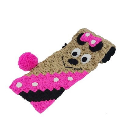 Pink Mouse Scarf C2C
