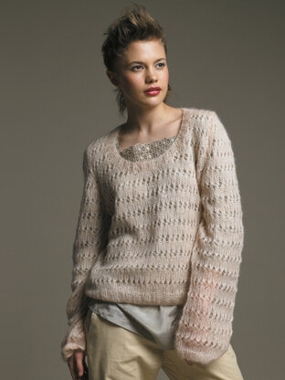 Lucetta Sweater in Rowan Kidsilk Haze