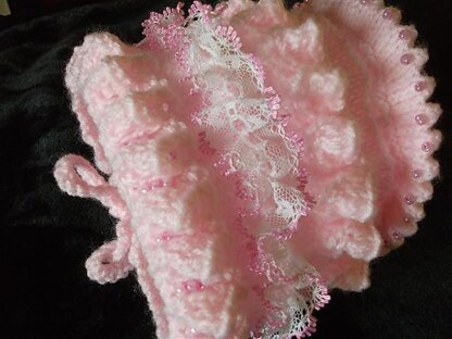 Frill trim Baby Hat