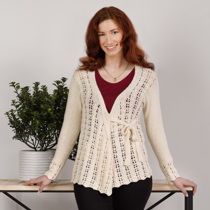 1161 Tamarack - Cardigan Knitting Pattern for Women in Valley Yarns Whately