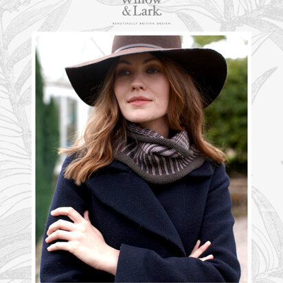 Erin Cowl - Knitting Pattern For Women in Willow & Lark Ramble