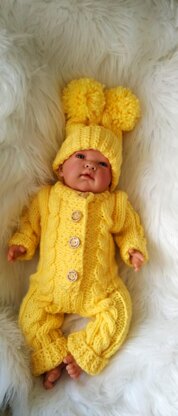 "Kinglassie" Chunky Baby Onesie Pattern