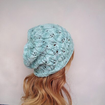 Spring Leaf Hat - knitting pattern