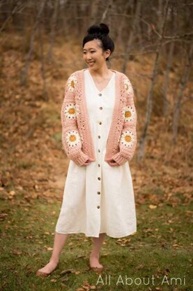 Cozy Days Daisy Cardigan Crochet pattern by Stephanie Lau