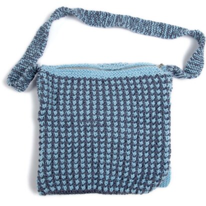 Bee Stitch Bag in Deramores Studio DK Acrylic - Downloadable PDF - knitting pattern