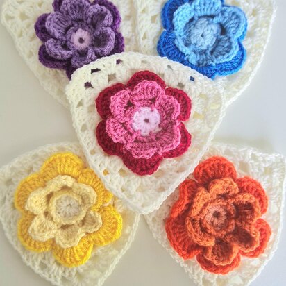 Flower Granny Squares & Triangles