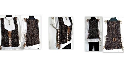 960- Laced Crochet Vest