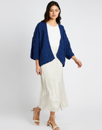 Pacha Cardigan in Wool and the Gang Shiny Happy Cotton - Leaflet