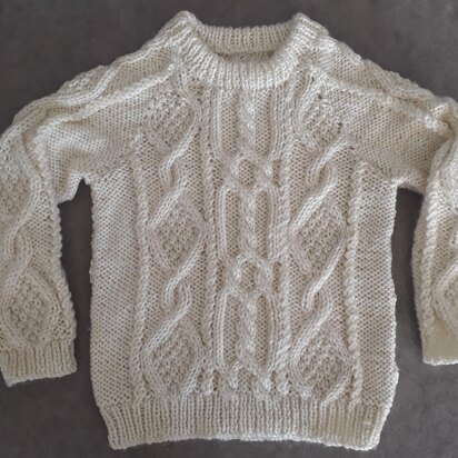 Childs Aran Sweater