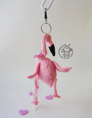 Keychain Pink flamingo