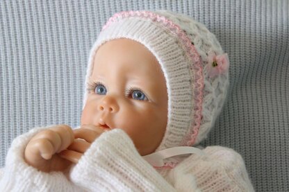 Baby Bonnet Knitting Pattern