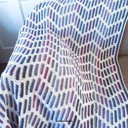 Heather Zig Zag Blanket