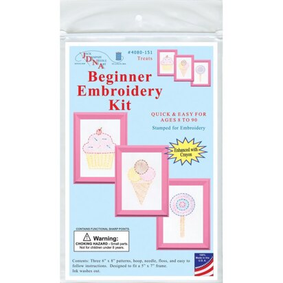 Jack Dempsey Beginner Embroidery Kit - Treats