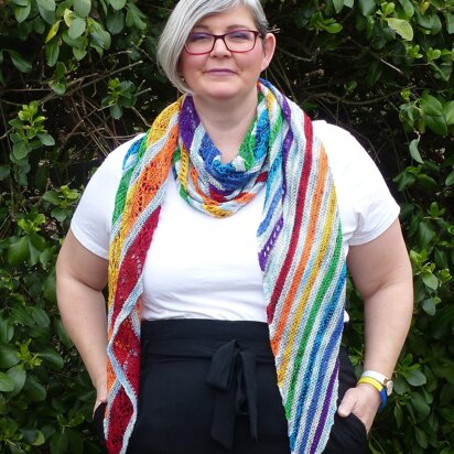 Wrapped In Rainbows - knitting pattern