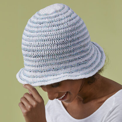 Watch Hill Sun Hat - Crochet Pattern for Women in Tahki Yarns Cotton Classic by Tahki Yarns