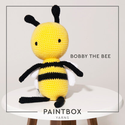 Bobby the Bee - Free Amigurumi Crochet Toy Pattern in Paintbox Yarns Simply DK