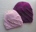 Hat in Diagonal Bobbles Rib in Sizes 9-12 Months and Adult