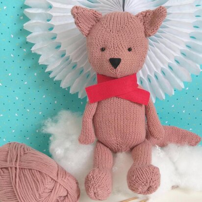 Woodland Fox Toy - knitting pattern