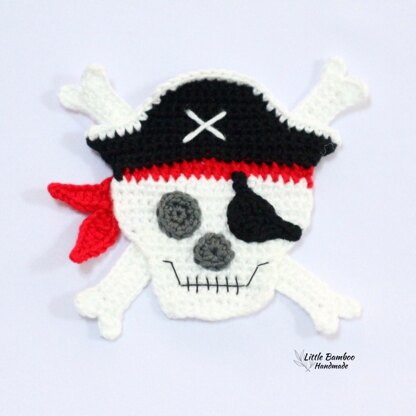 Pirate Skull Applique