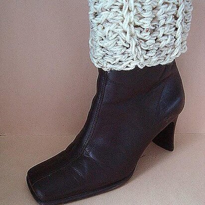 658 CROCHET Boot cuffs, tall or rolled down