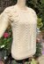 Aran Sweater with Leaf Embellishments