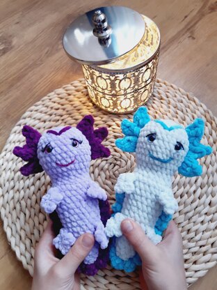 Axolotl Crochet PATTERN, Amigurumi crochet pattern, amigurum