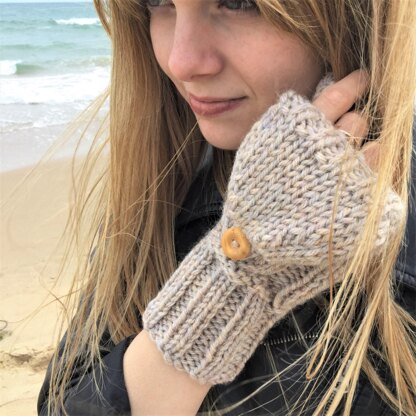 Owl flip-top mitts