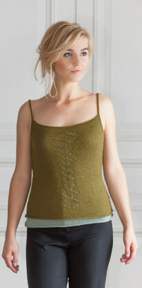 Peridot Lace Camisole in Rooster Delightful Lace