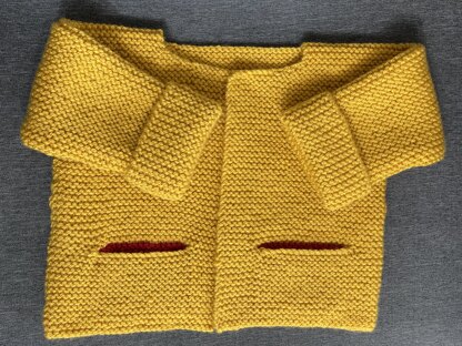 "Garter Stitch Jacket and Hat" - Jacket Knitting Pattern For Babies in Debbie Bliss Cashmerino Aran