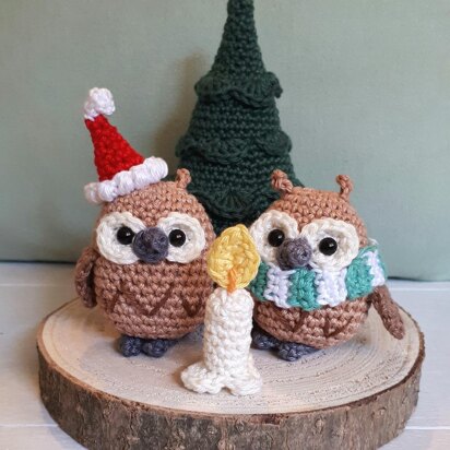 Christmas owls decoration