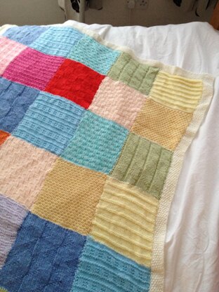 Patchwork Blanket, Knitting Pattern