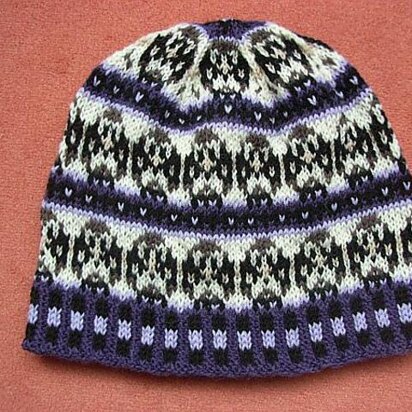 Owl beanie - knitting pattern
