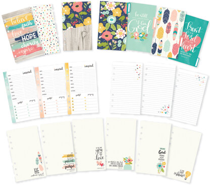 Carpe Diem Faith Double-Sided Personal Planner Inserts - Monthly, Undated