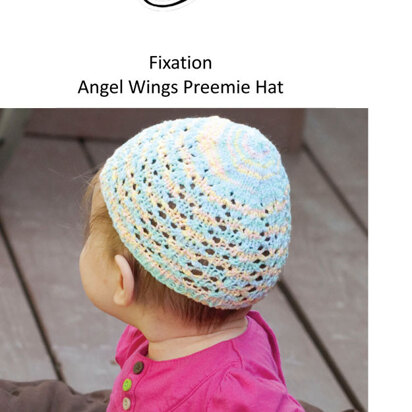 Angel Wings Preemie Hat in Cascade Fixation - DK191 - Free PDF