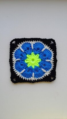 African Floral Granny Squares