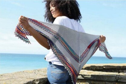 Cascade Rainbow Shawl