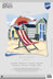 Vervaco Beach Chair Cushion Front Cross Stitch Kit - 40cm x 40cm