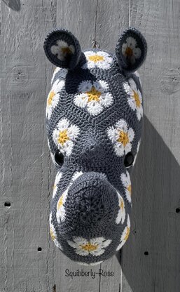 Ryan the african flower rhino head
