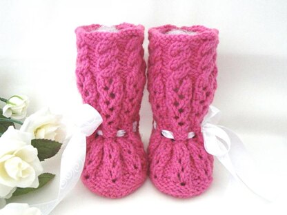 Baby Girl Shoes Pattern Knitted Baby Booties Belle
