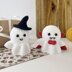 Crochet ghost pattern ornament Halloween decor Amigurumi pattern toy Car hanger