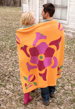 Flower Power Throw in Spud & Chloe Sweater - 9512 (Downloadable PDF)