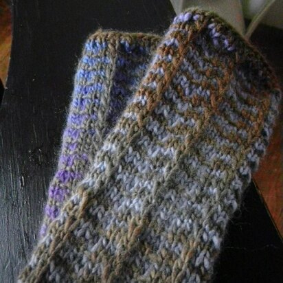 Radiator Fingerless Mitts - knitting pattern