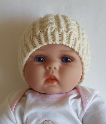 Sammy - babies cabled hat