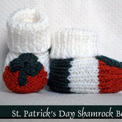 St. Patrick's Day Shamrock Booties