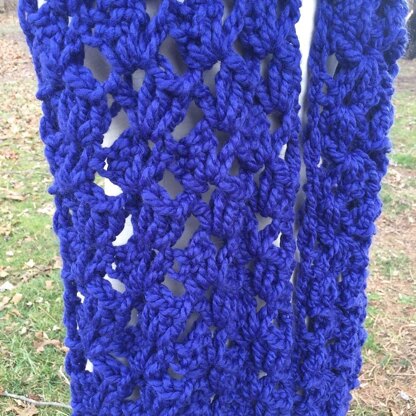 Julia chunky oversized crochet scarf