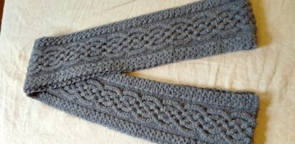 Celtic Cable Scarf - Designed by Vanessa Lewis