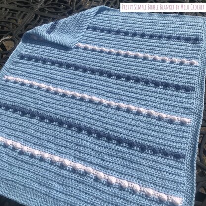 Pretty Simple Bobble Blanket pattern by Melu Crochet