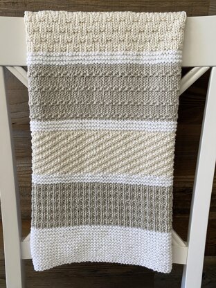 Neutral color discount crochet baby blanket