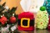 Santa Belt Tissue Box Cover